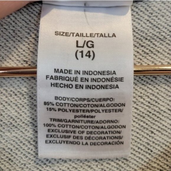 Adidas | Big Girls Transition Jersey Romper Jumper Heathered Gray - Picture 8 of 9